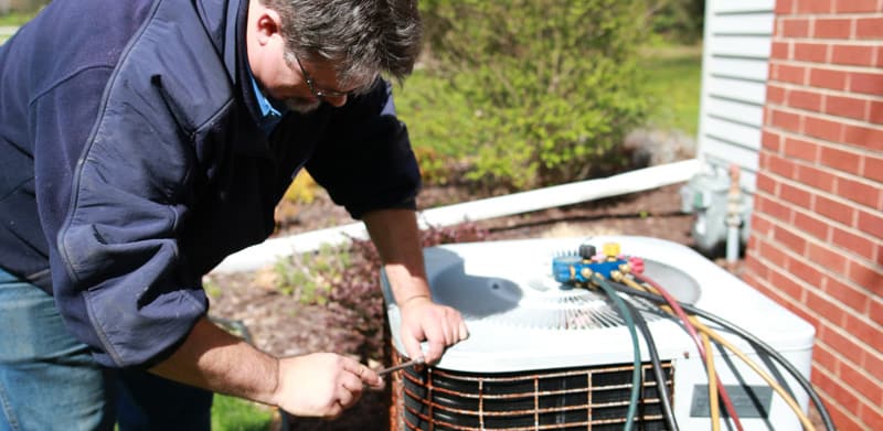 ac maintenance and cleaning from technician