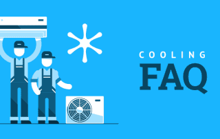 cartoon hvac tecnicians providing air conditioning faqs