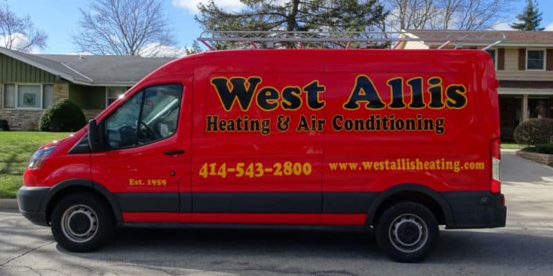 Milwaukee Heating & Cooling Service Truck