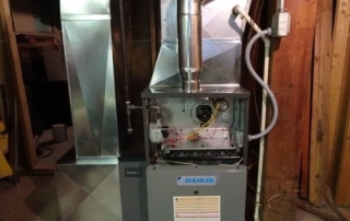Daikin furnace in a home setting in Milwaukee
