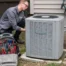 HVAC Technician Repairing a AC Unit